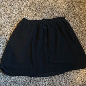 Tulle black mini skirt